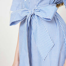 Load image into Gallery viewer, Striped Short Sleeved Shirt Dress
