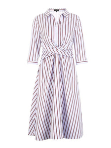 Layered Design Striped Dress