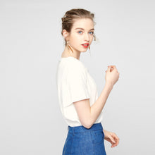 Load image into Gallery viewer, Rabbit pattern front pocket O-ring short sleeves T shirt
