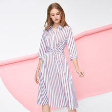 Load image into Gallery viewer, Layered Design Striped Dress

