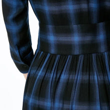Load image into Gallery viewer, Decorative Waist Belt Plaid Printed Shirt Dress
